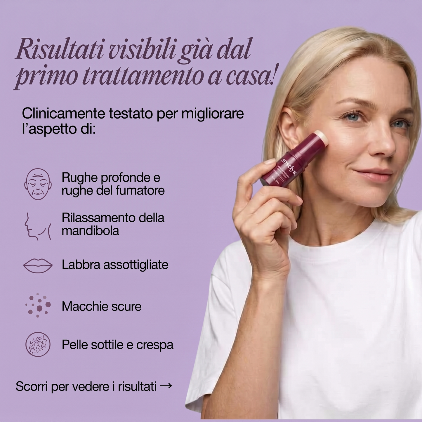 Stick Anti-Età al Calcio e Collagene